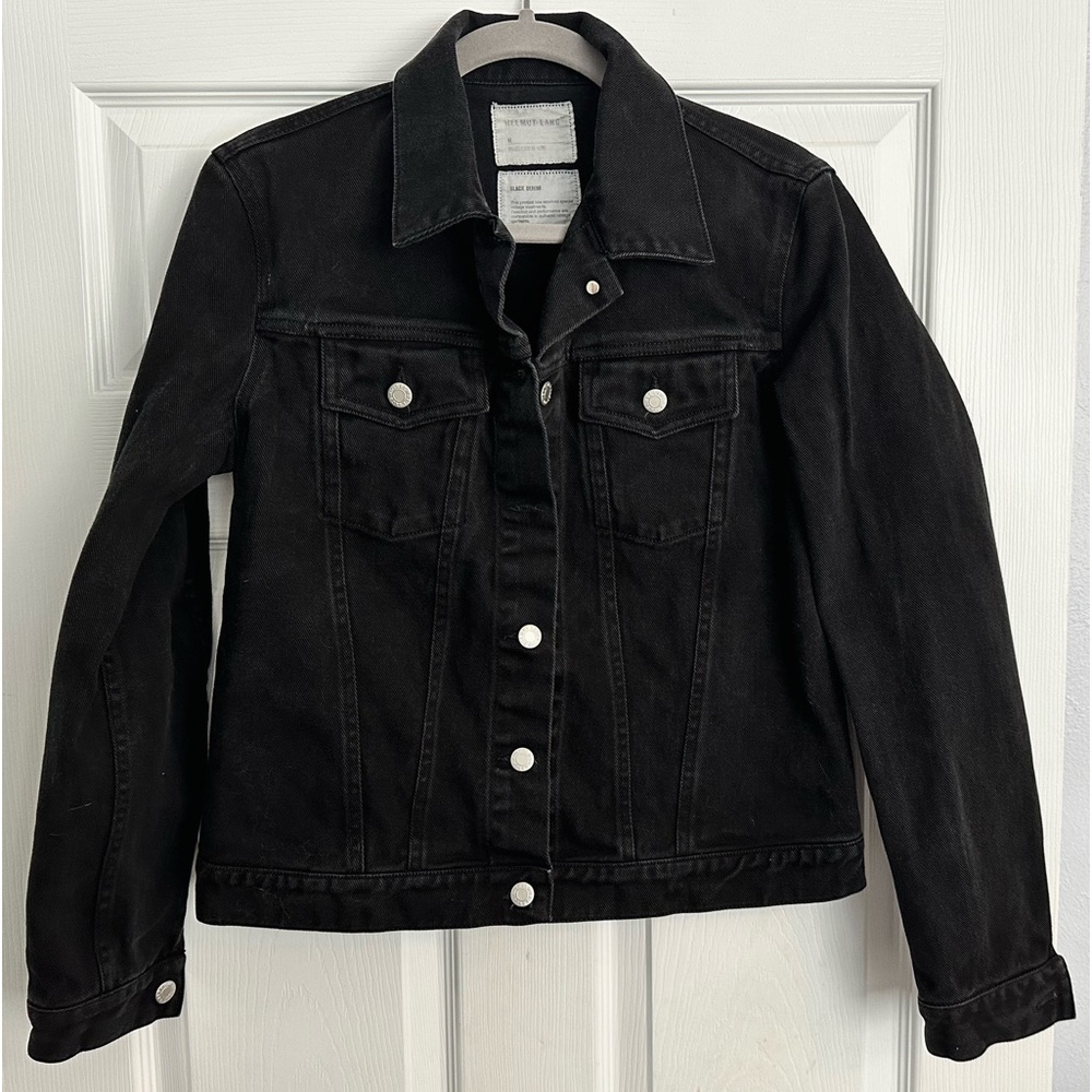 Helmut Lang Vintage (1999) Black denim jean jacket